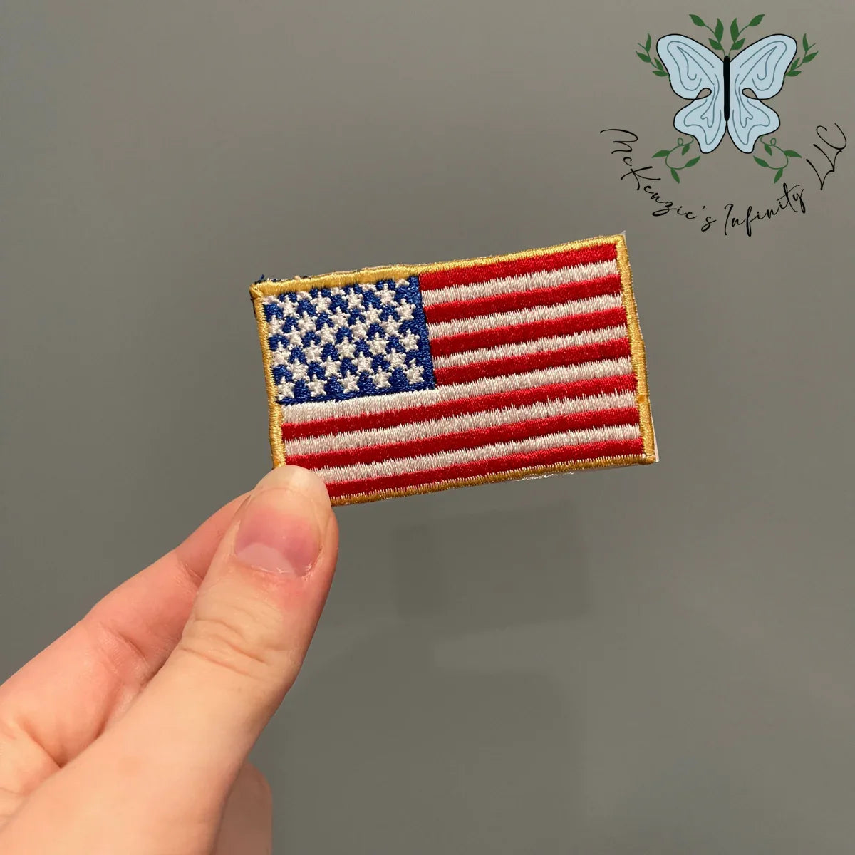 American Flag Embroidered Patch - McKenzie's Infinity