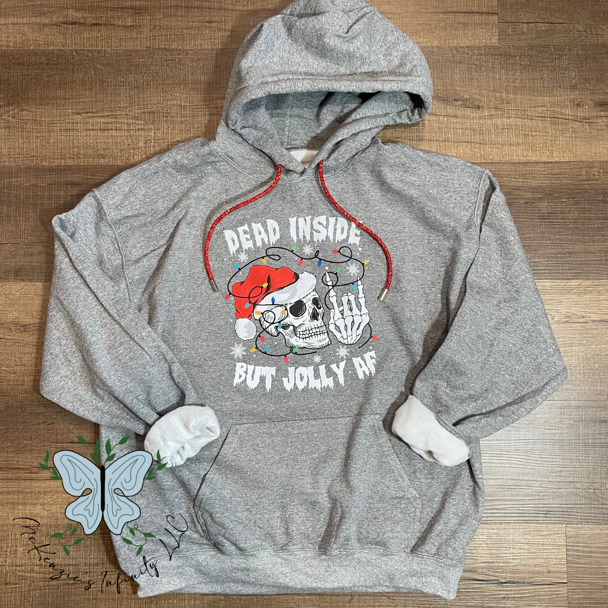 Dead Inside But Jolly AF Hooded Sweatshirt