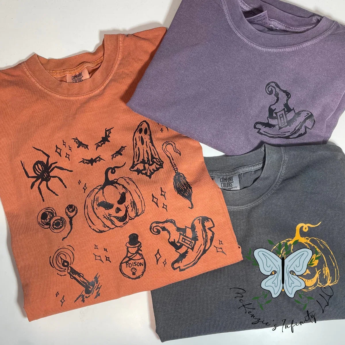 Halloween Doodles Short Sleeve Graphic Tee ©️ - McKenzie's Infinity