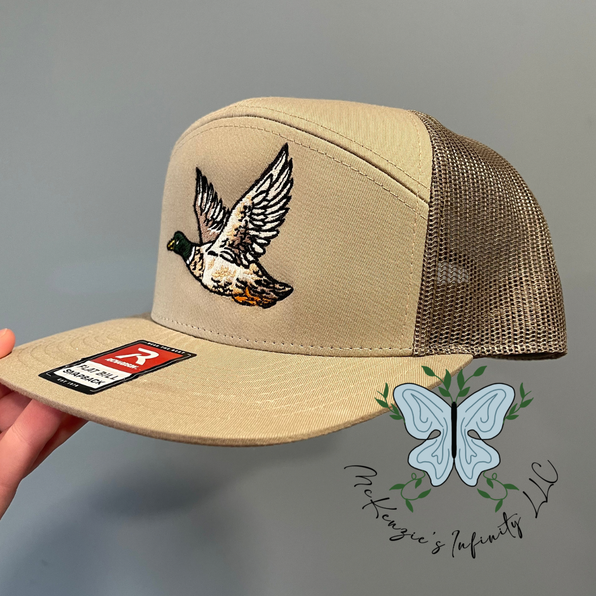Mallard Duck Embroidered Richardson 168 | 7 Panel Trucker Cap/Hat