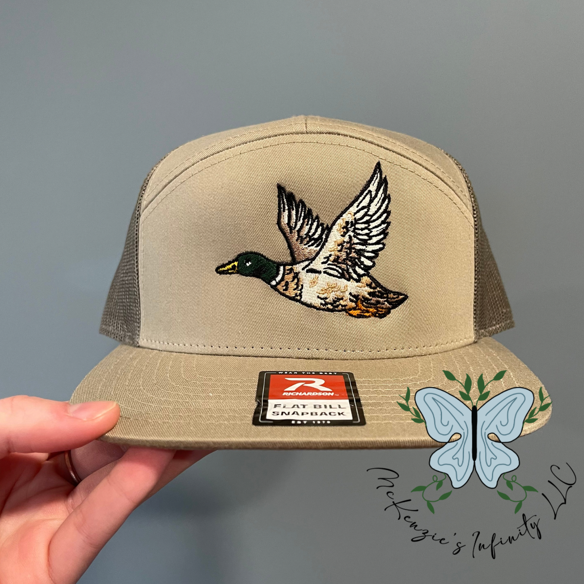 Mallard Duck Embroidered Richardson 168 | 7 Panel Trucker Cap/Hat