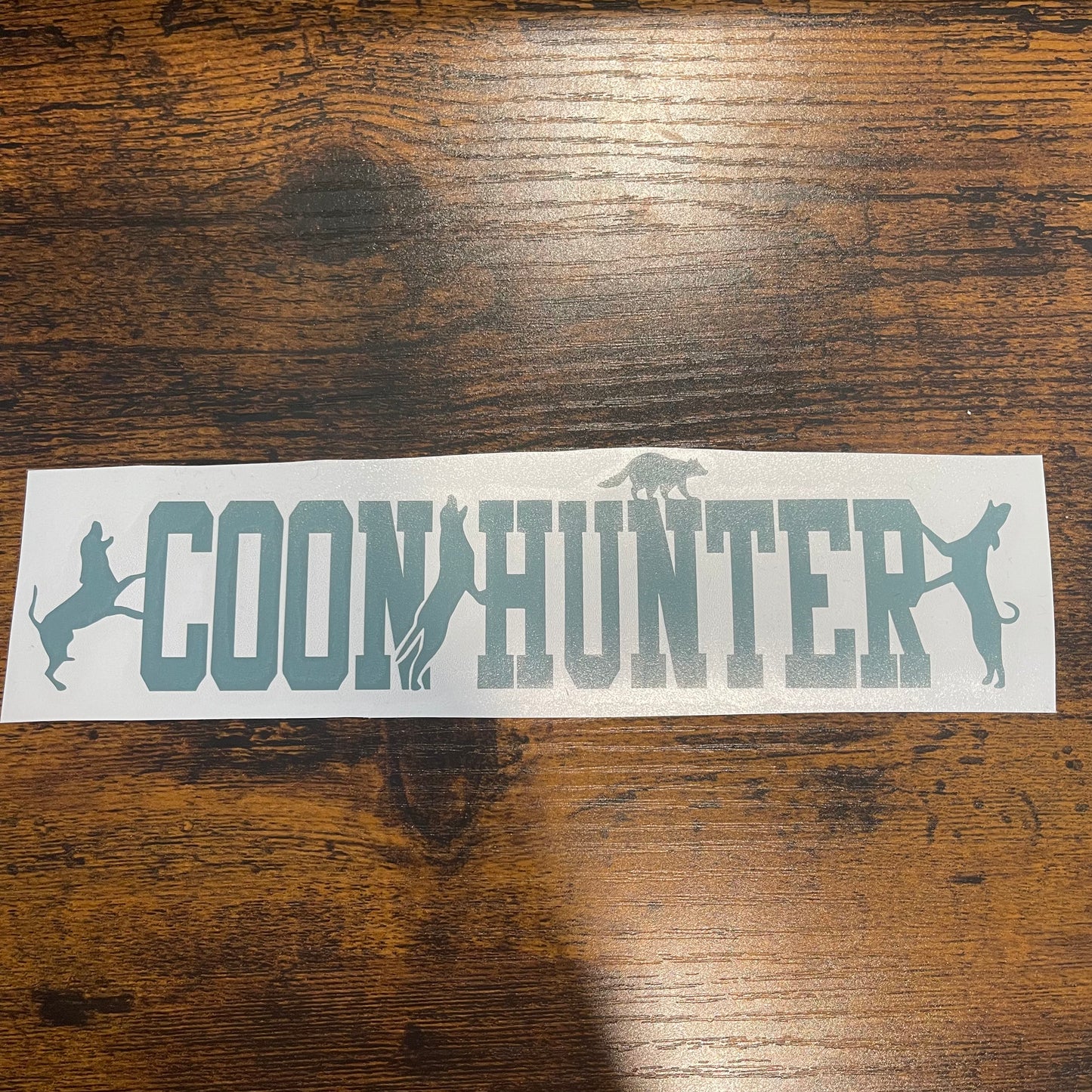 Coon Hunter 8"Pale Blue Decal (READY TO SHIP!)