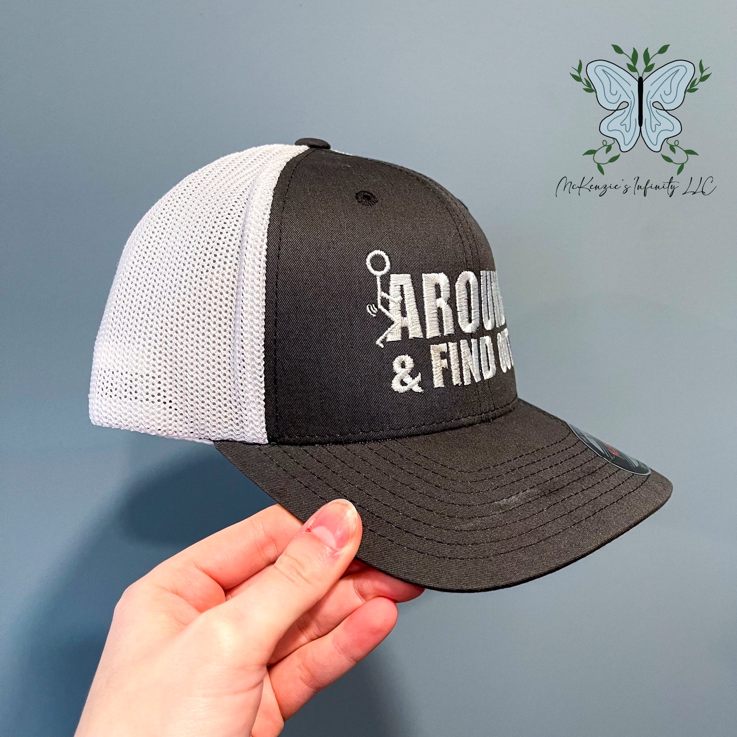 F Around And Find Out Embroidered FlexFit Trucker Cap/Hat