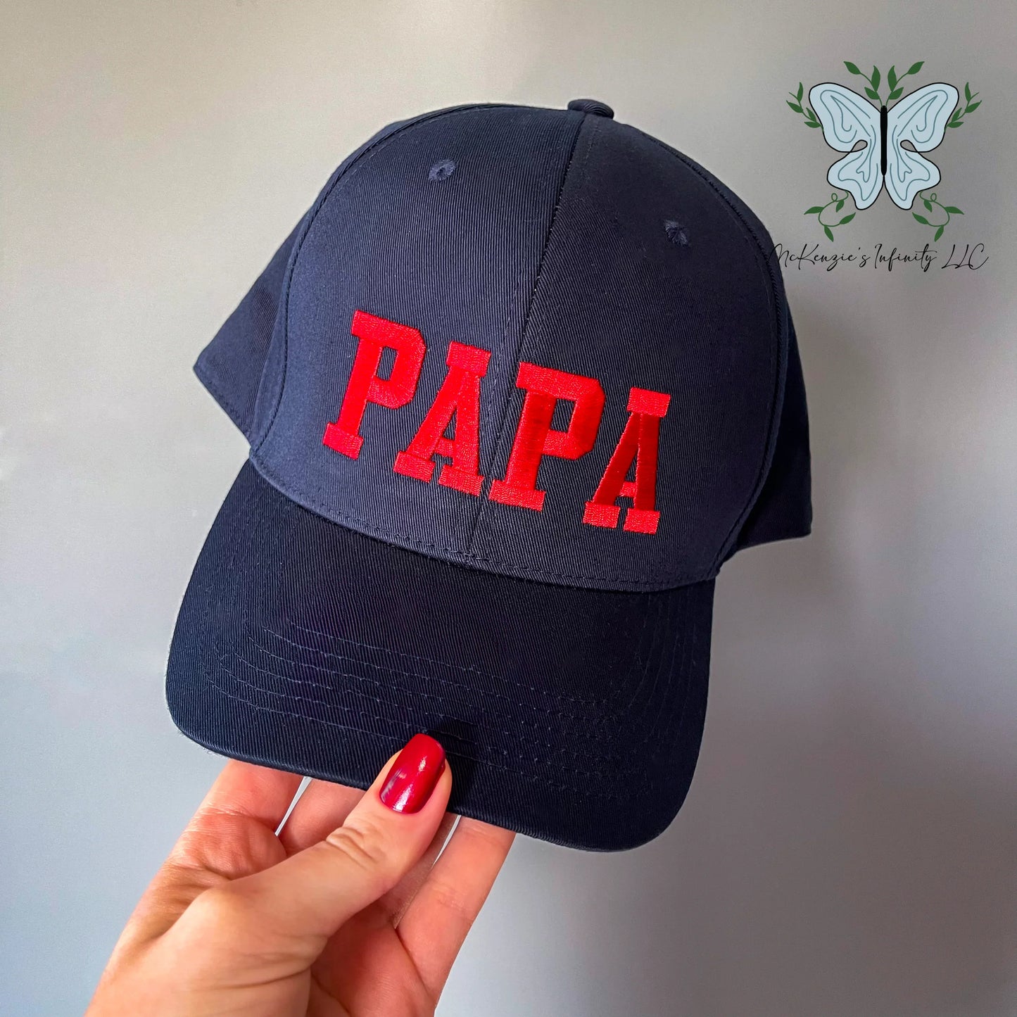 PAPA Embroidered Flexfit Adjustable Cap/Hat - McKenzie's Infinity