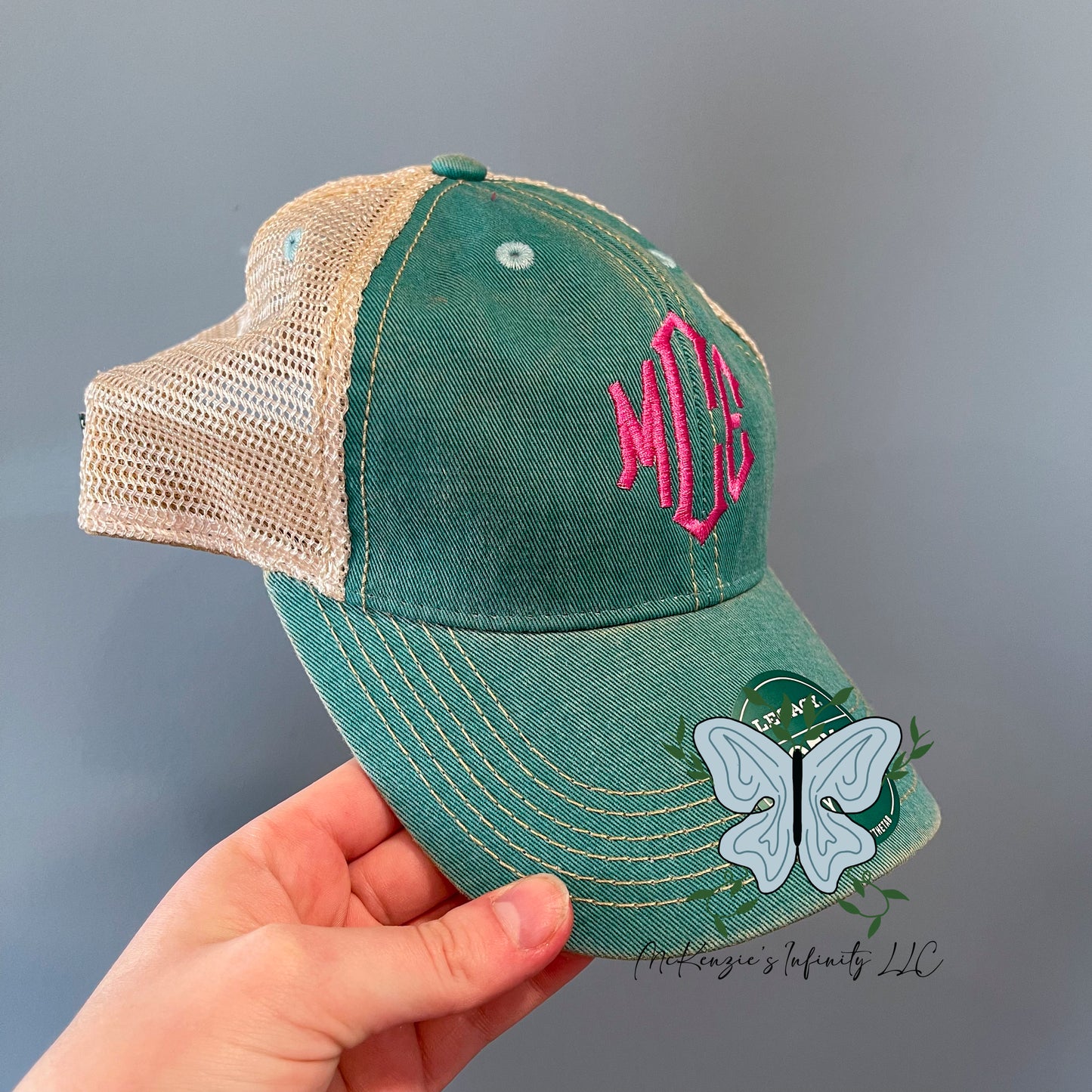 YOUTH Personalized Monogrammed Embroidered Legacy Old Favorite Trucker Cap/Hat