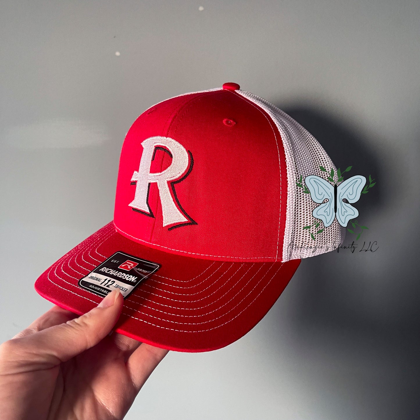 Red Bud Royals R Embroidered Richardson 112 Red Snapback Trucker Cap/Hat