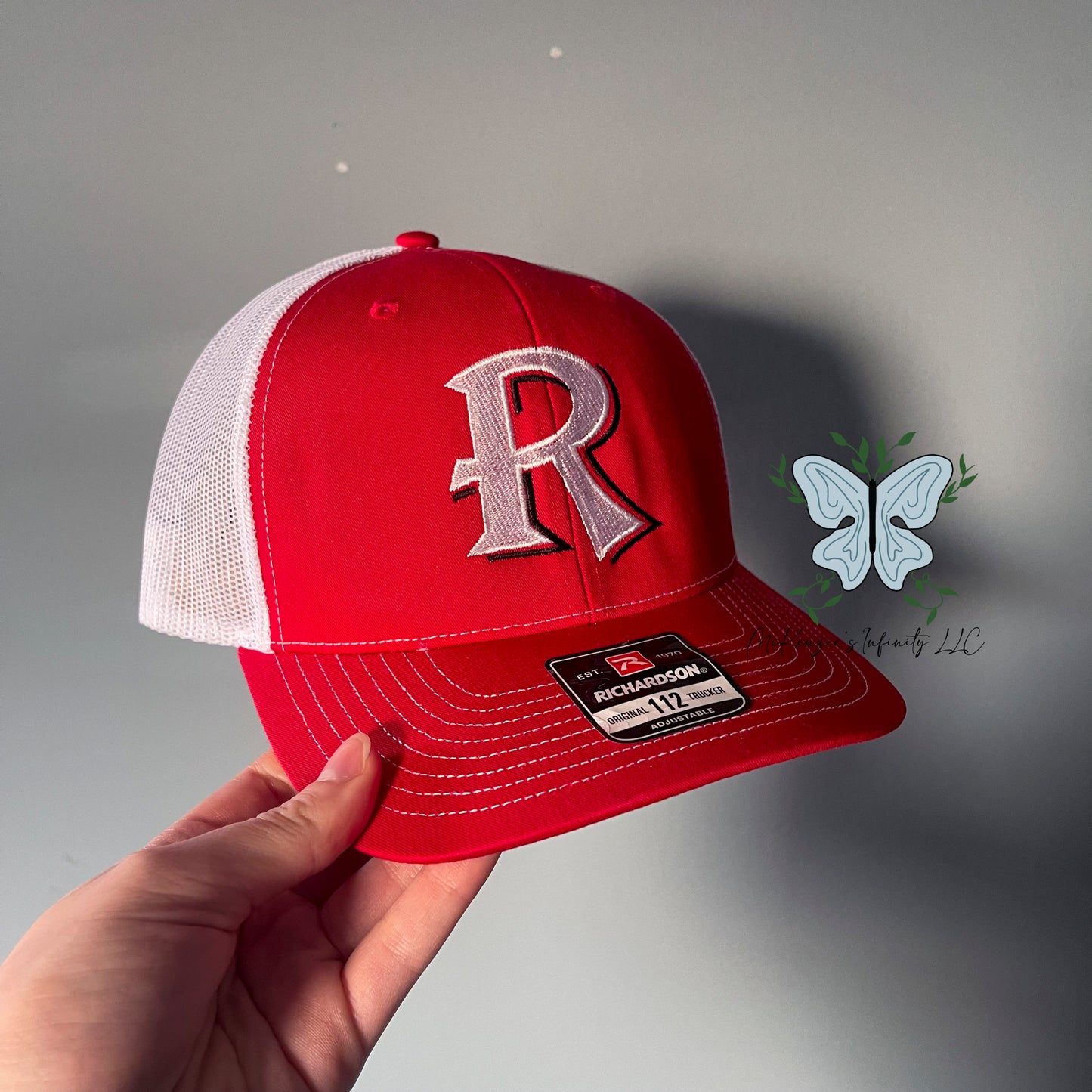 Red Bud Royals R Embroidered Richardson 112 Red Snapback Trucker Cap/Hat