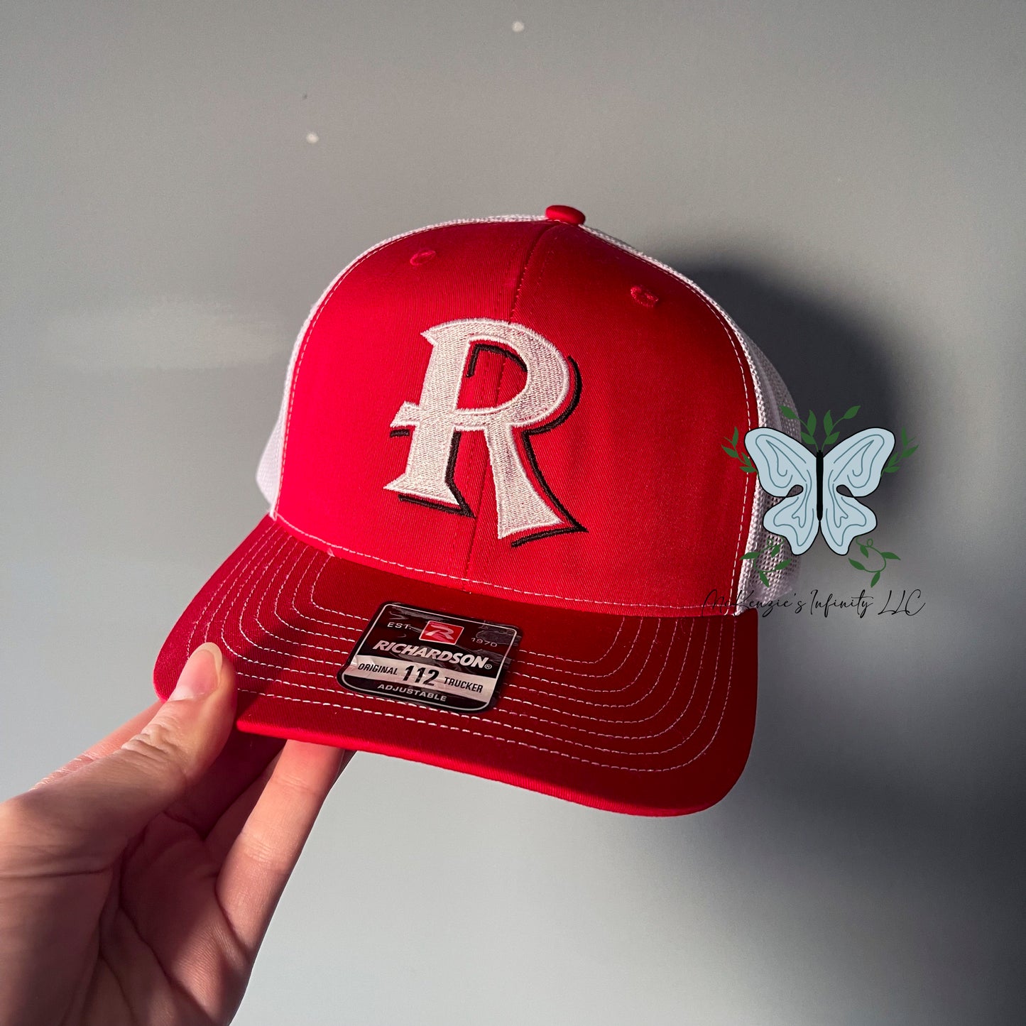 Red Bud Royals R Embroidered Richardson 112 Red Snapback Trucker Cap/Hat