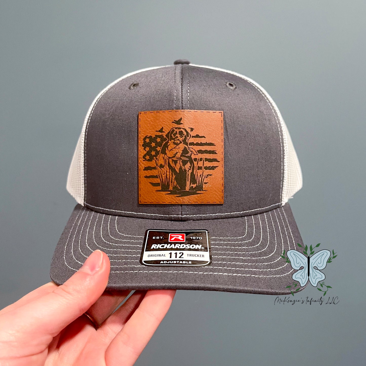 Hunting Duck/Bird Dog Leather Patch Unisex Adult Richardson 112\ Hat/Cap