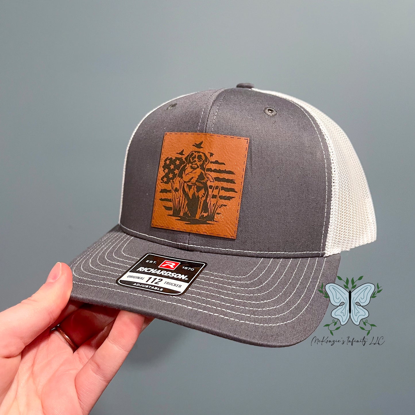 Hunting Duck/Bird Dog Leather Patch Unisex Adult Richardson 112\ Hat/Cap
