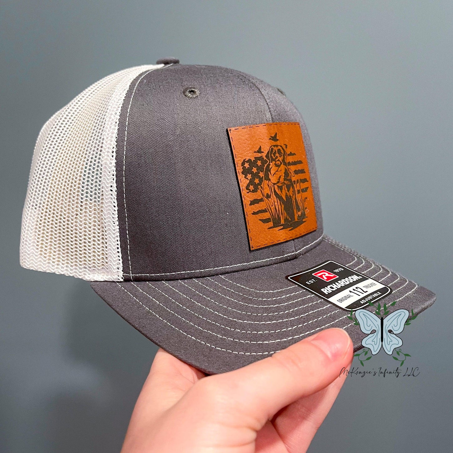 Hunting Duck/Bird Dog Leather Patch Unisex Adult Richardson 112\ Hat/Cap