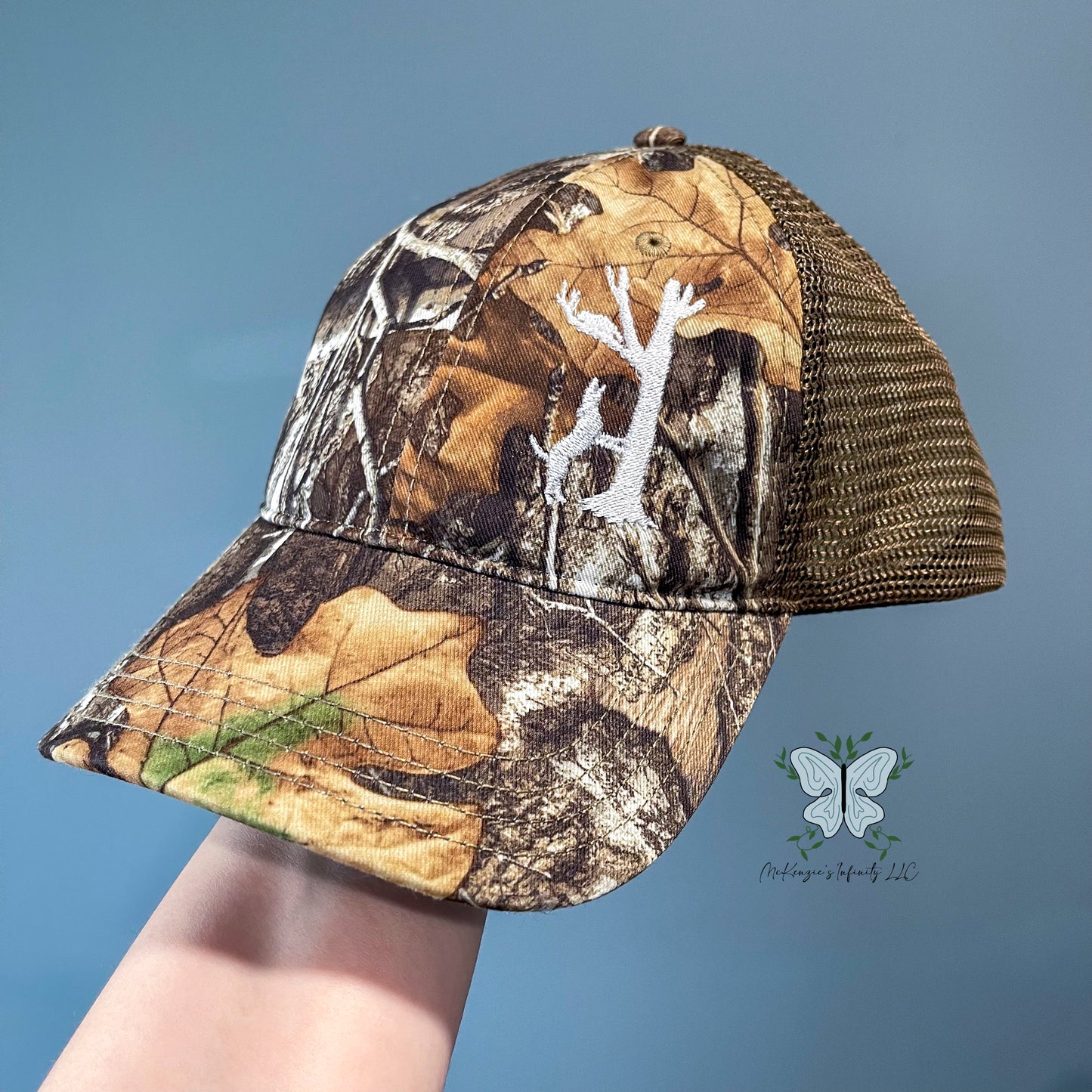 Dog Treeing Raccoon / Hunting Dog / Raccoon Dog, Camouflage Cap/Hat