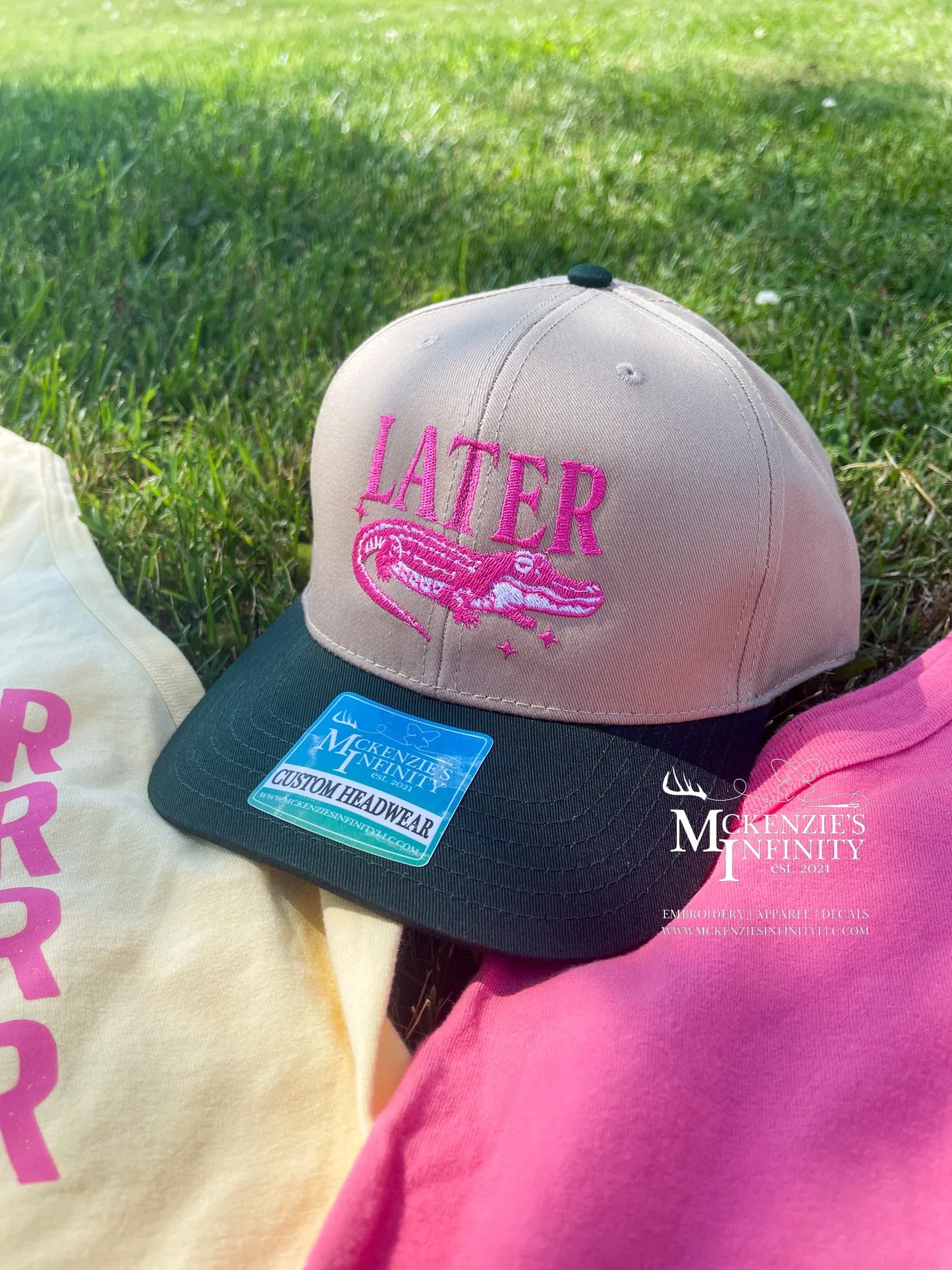 Later Gator, Two-Toned Trucker Hat/Cap - McKenzie's Infinity