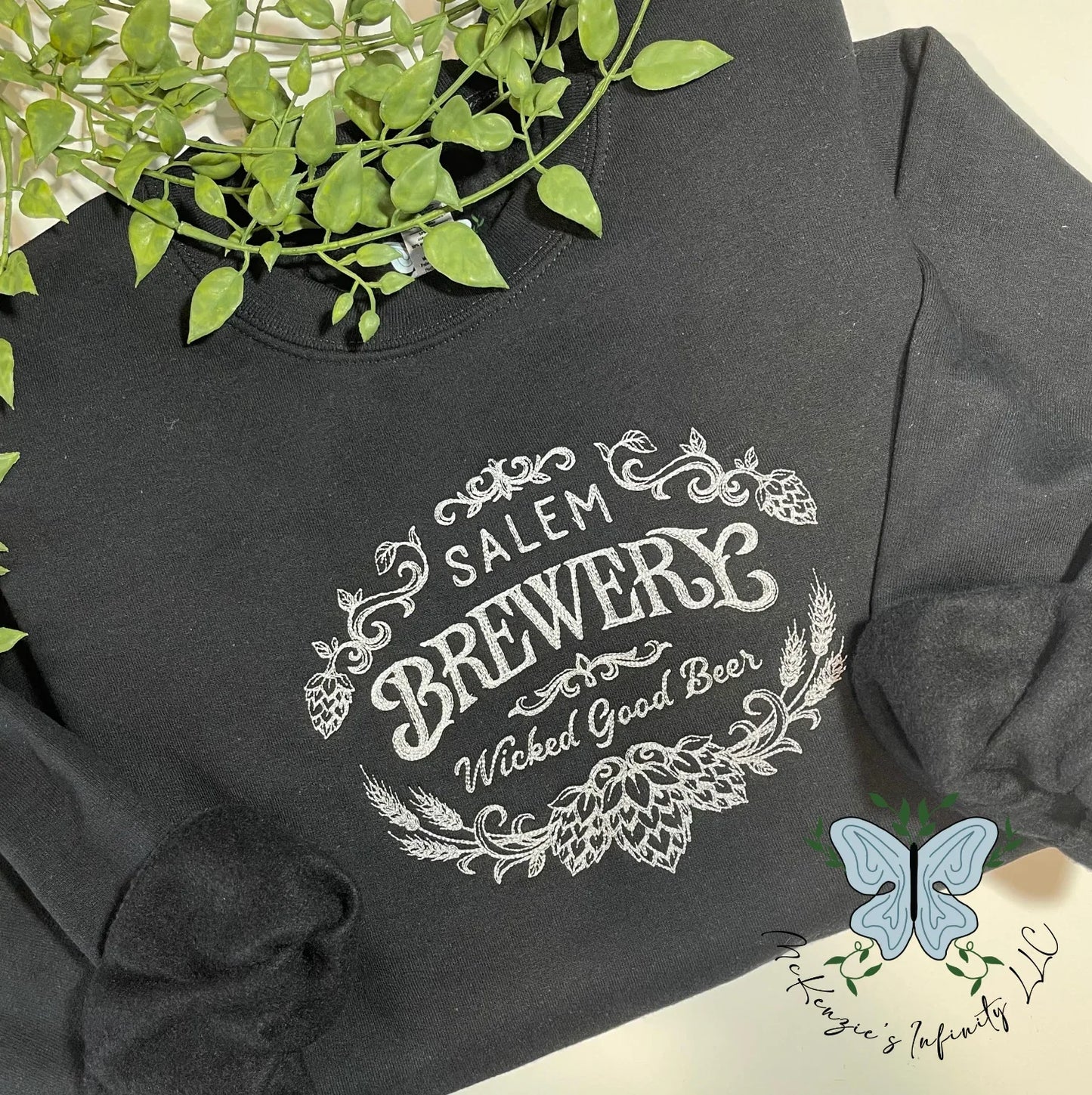 Salem Brewery Embroidered Crewneck Sweatshirt - McKenzie's Infinity