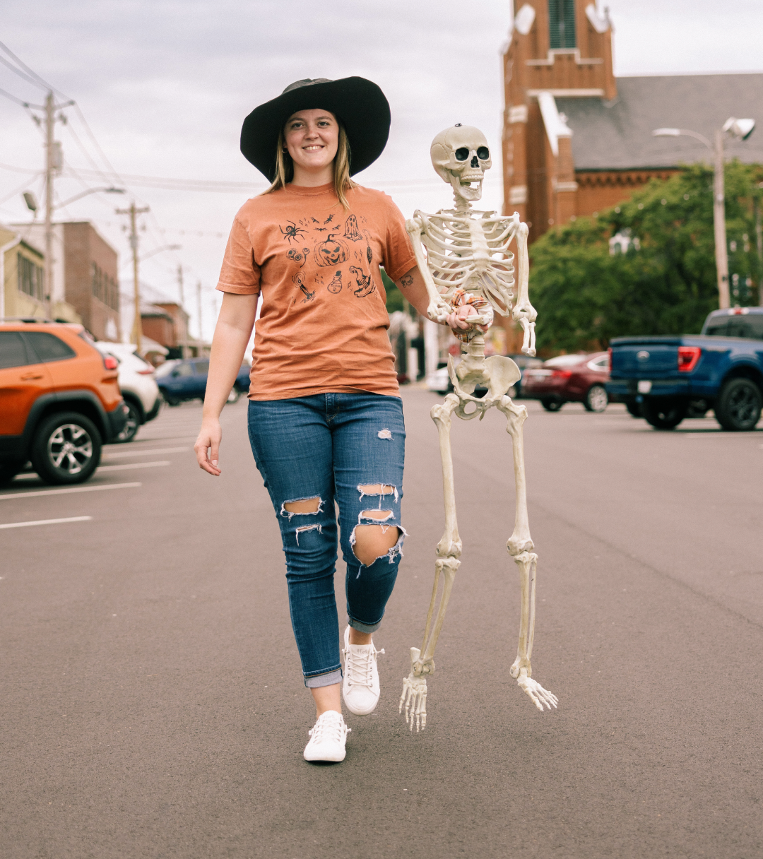 Halloween Doodles Short Sleeve Graphic Tee