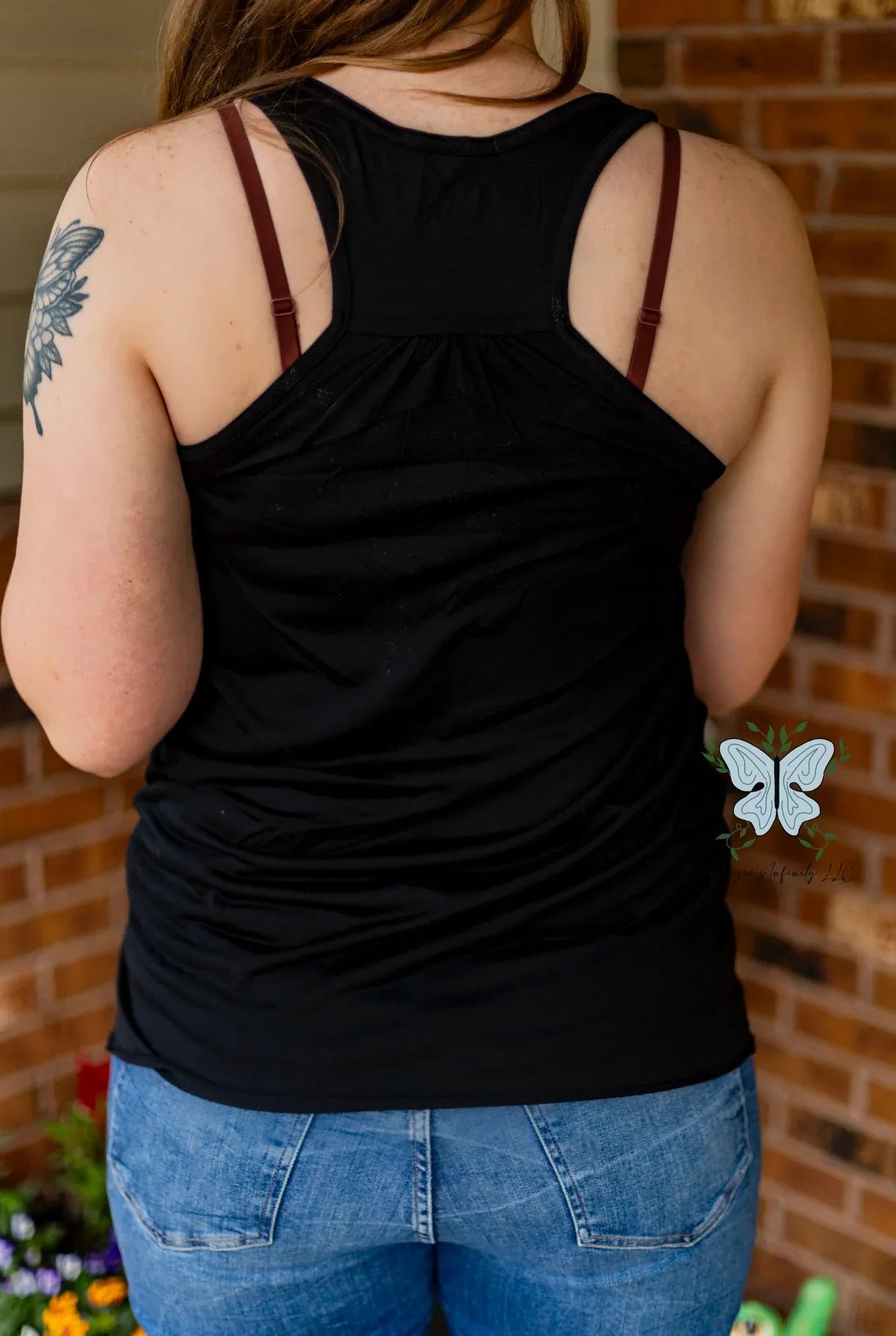 Floral Mason Jar Bouquet Racerback Women's Tank Top - McKenzie's Infinity