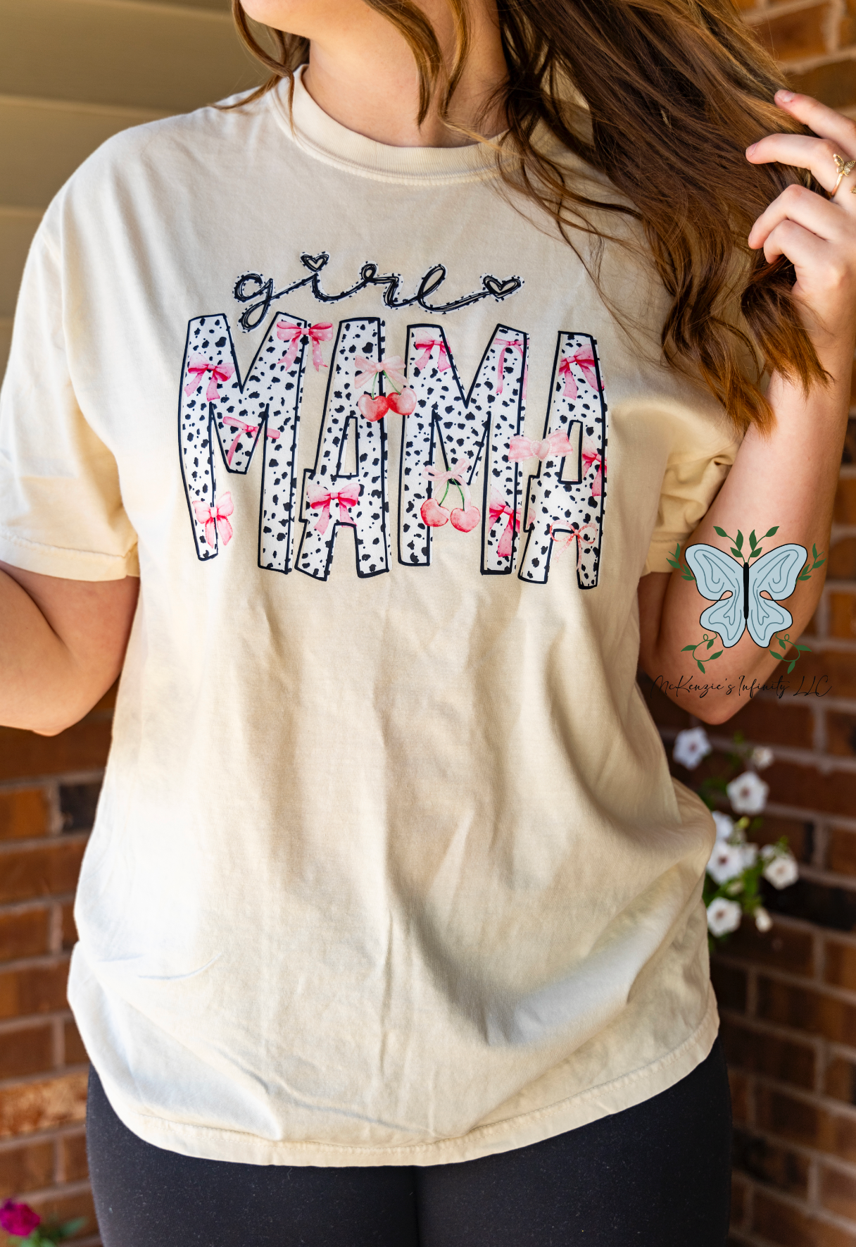 Girl Mama Comfort Colors Ivory T-shirt/Short Sleeve Shirt