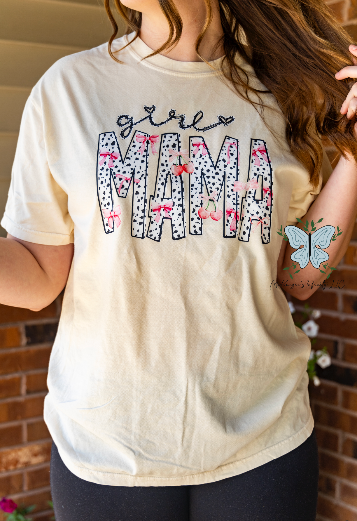 Girl Mama Comfort Colors Ivory T-shirt/Short Sleeve Shirt