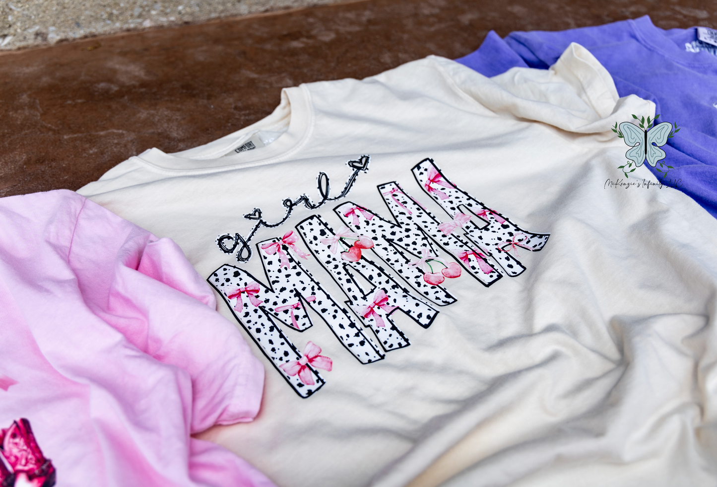Girl Mama Comfort Colors Ivory T-shirt/Short Sleeve Shirt