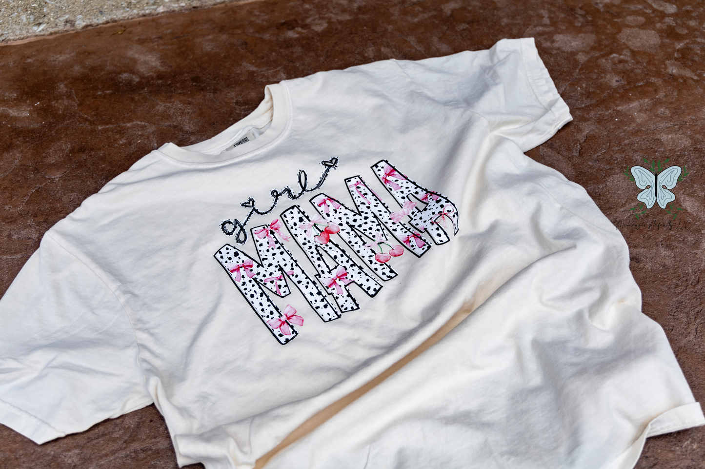 Girl Mama Comfort Colors Ivory T-shirt/Short Sleeve Shirt