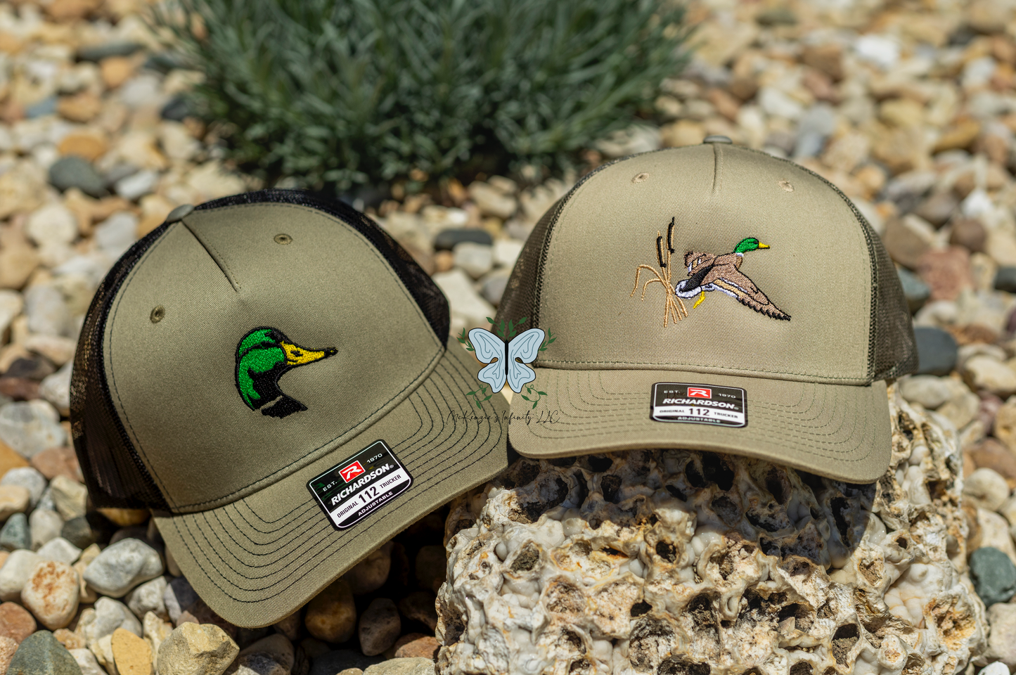 Mallard Duck Head Embroidered Richardson 112 | 6 Panel Trucker Cap/Hat