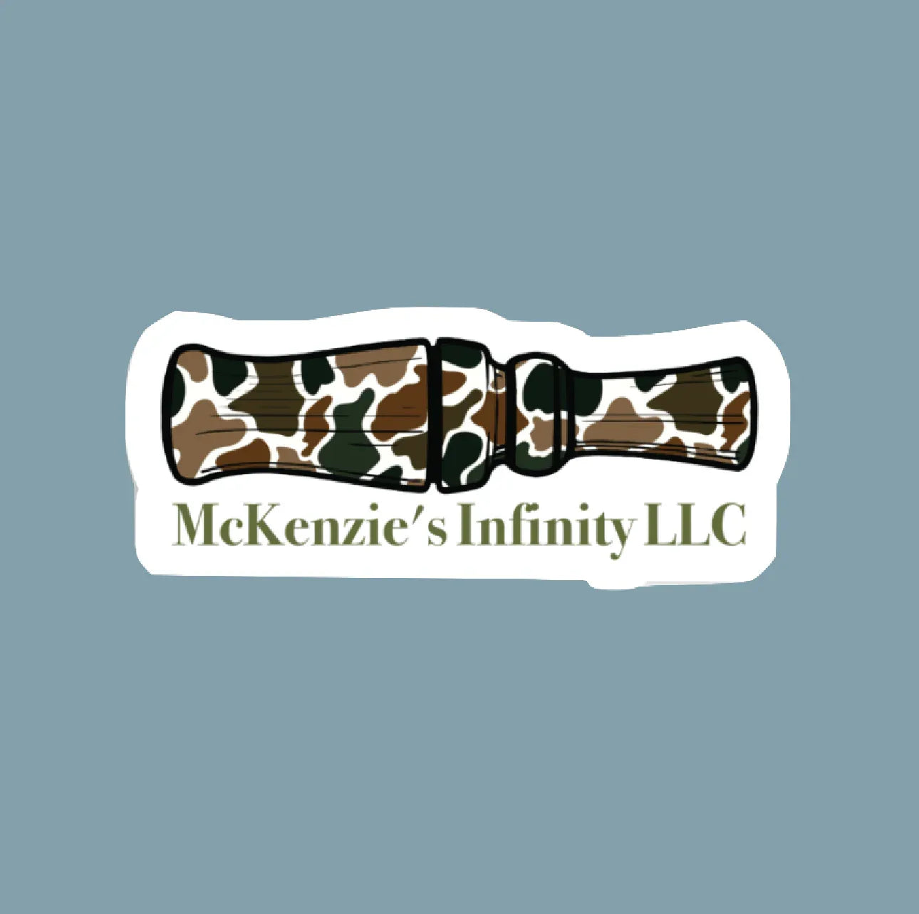 Camo Duck Call Sticker - McKenzie's Infinity