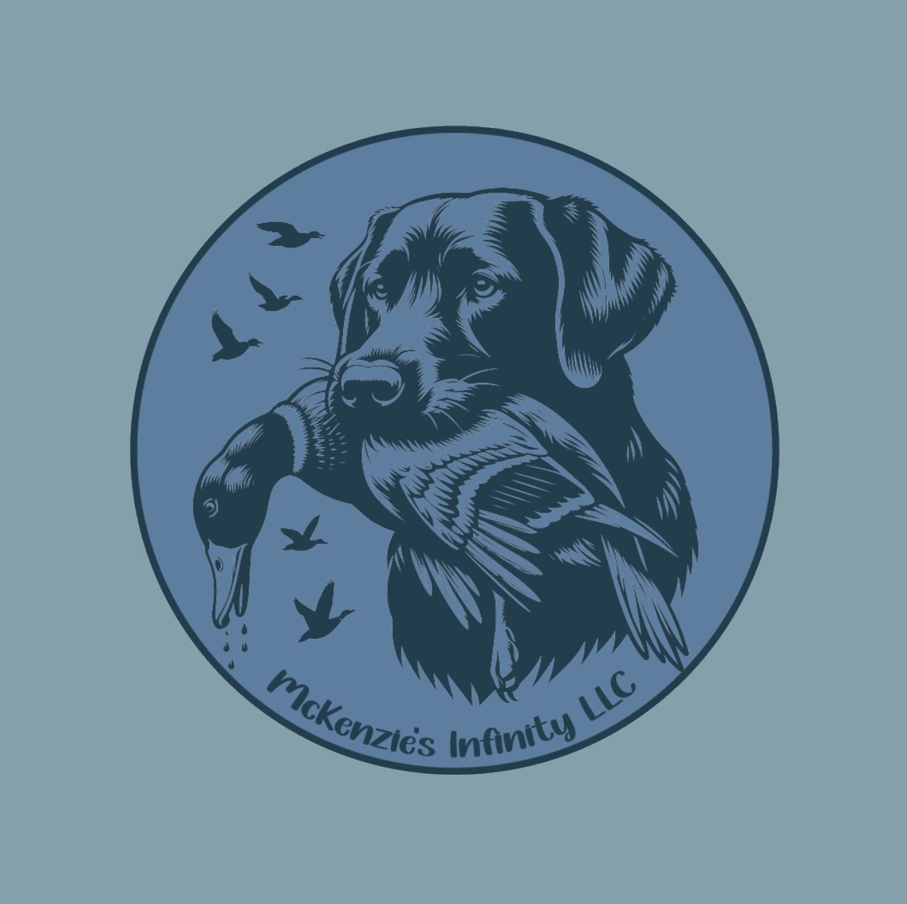 Duck Hunting Dog Sticker