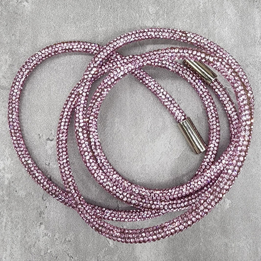 Pink Hoodie Rhinestone String