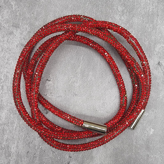Red Hoodie Rhinestone String