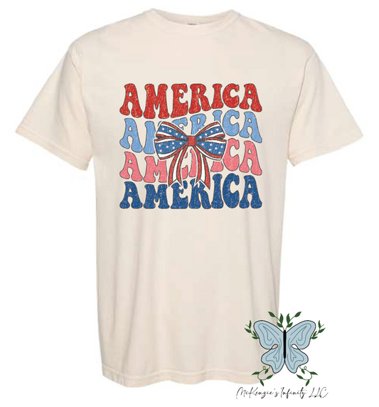 AMERICAS BOW - IVORY COMFORT COLORS TEE/SHIRT