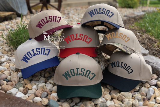 CUSTOM Upside Down Two-Toned Embroidered Mascot Hat/Cap (Dallas Style)