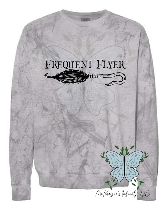 Frequent Flyer Long Sleeve Graphic Colorblast Crewneck