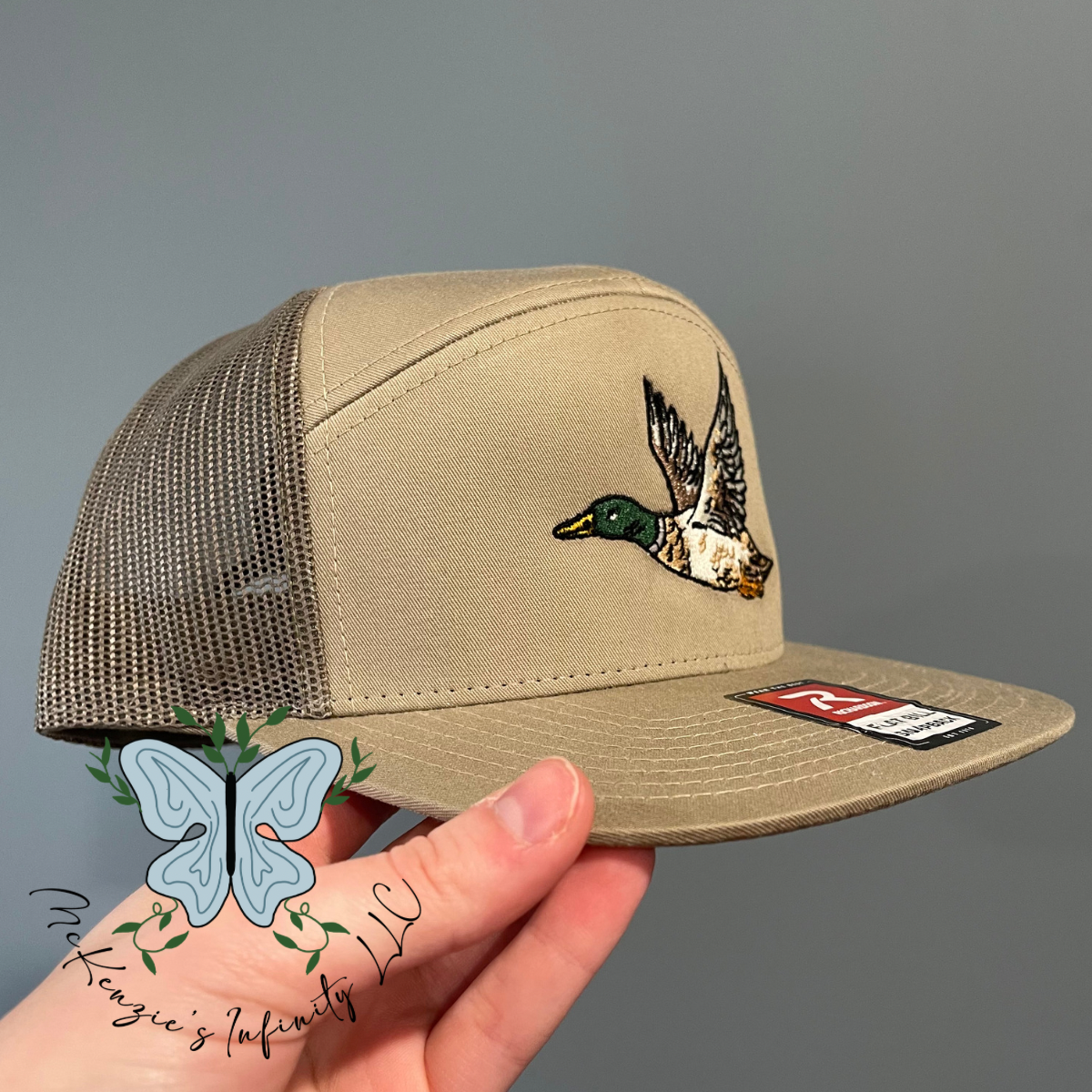 Mallard Duck Embroidered Richardson 168 | 7 Panel Trucker Cap/Hat