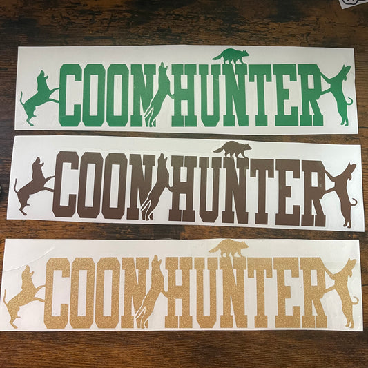 Coon Hunter 11.5" Decal (READY TO SHIP!)
