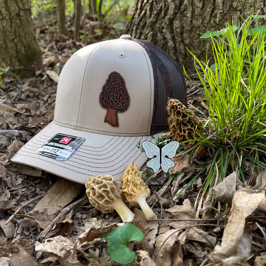 Morel Mushroom Leather Patch Adult Richardson 112 Hat/Cap