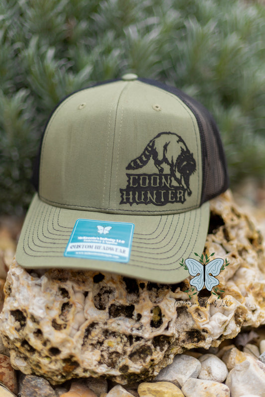 Coon Hunter - Brick Vinyl Richardson 112 Adult Retro Trucker Hat/Cap