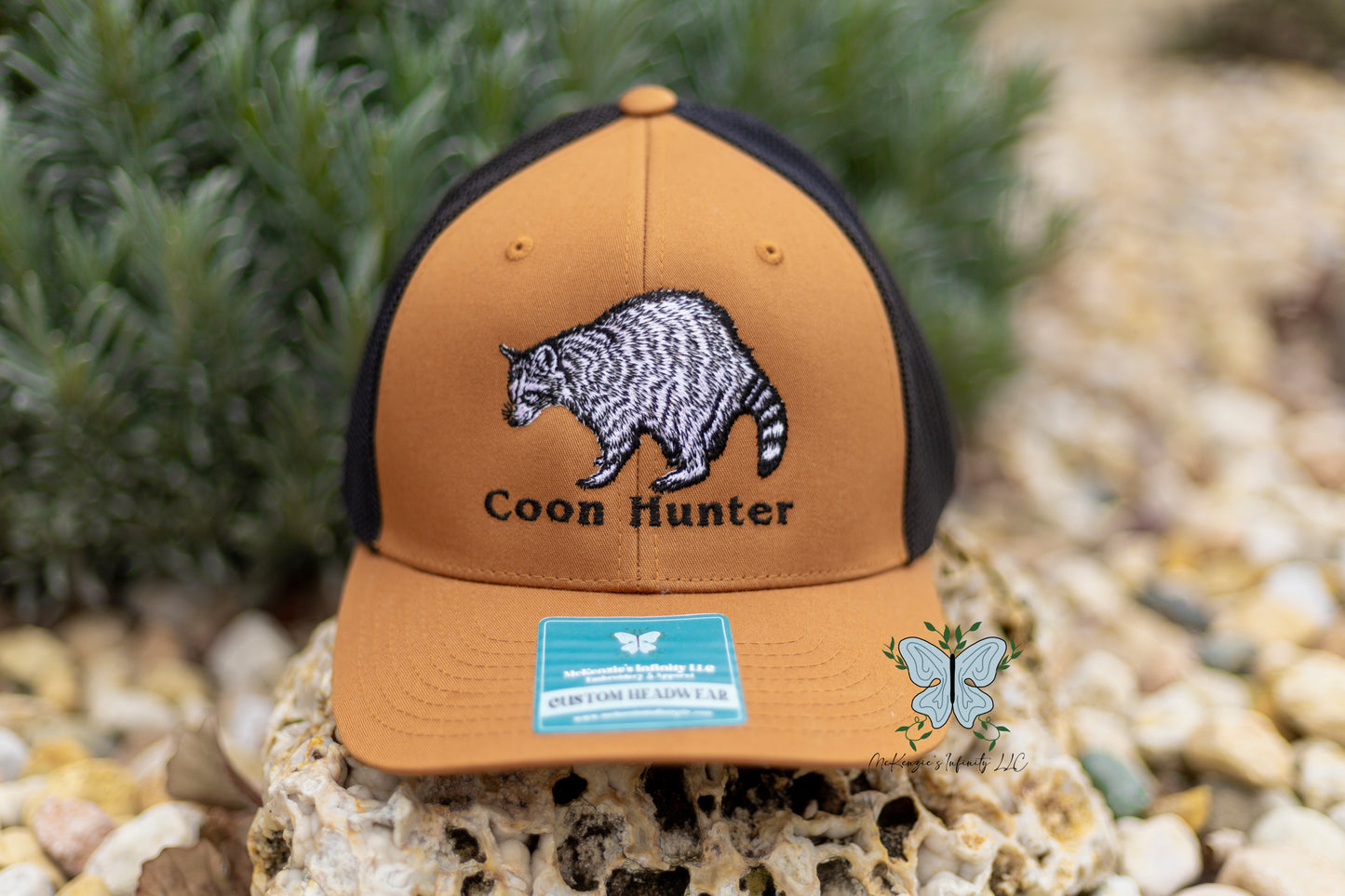 Coon Hunter Embroidered Richardson 112 Adult Retro Trucker Hat/Cap