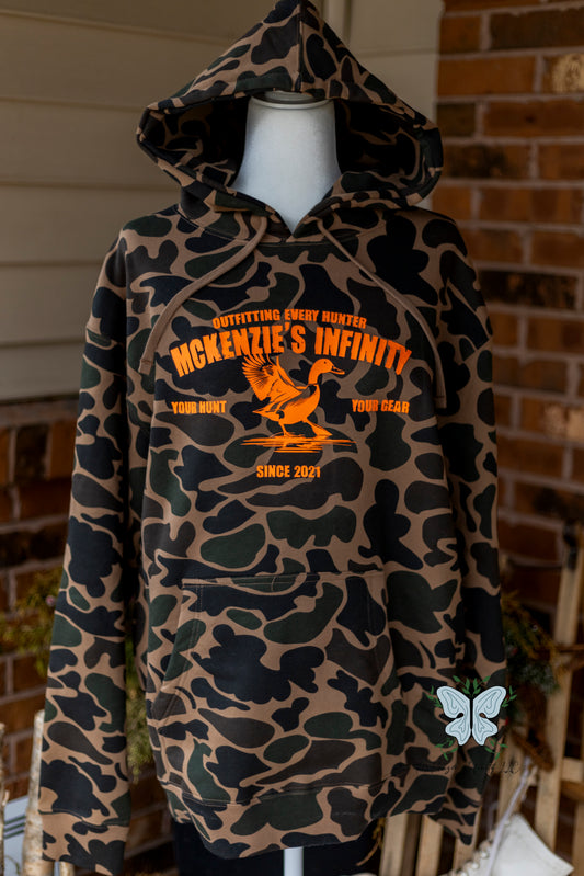 MI Outfitters Since 2021 - Duck Edition - Duck Camo Heavyweight Hooded Sweatshirt