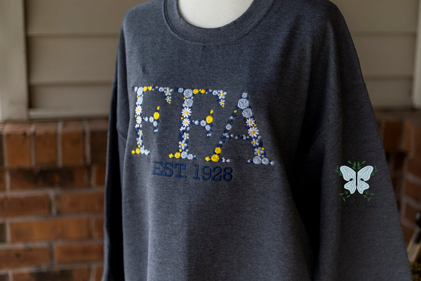 FFA Floral Embroidered Crewneck Sweatshirt