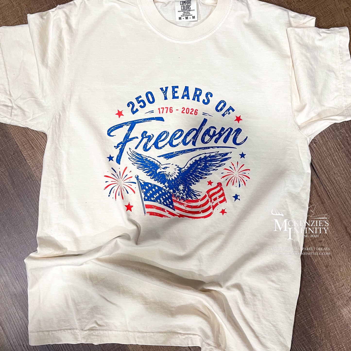 250 Years of Freedom Patriotic COMFORT COLORS T-Shirt