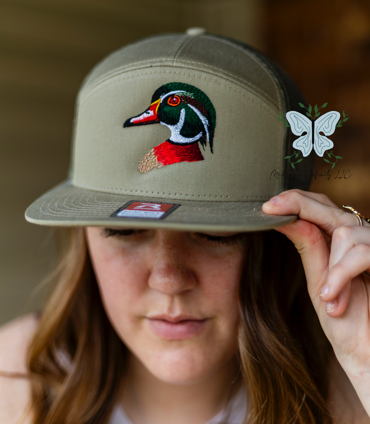 Wood/Woody Duck Embroidered Richardson 168 Hat/Cap