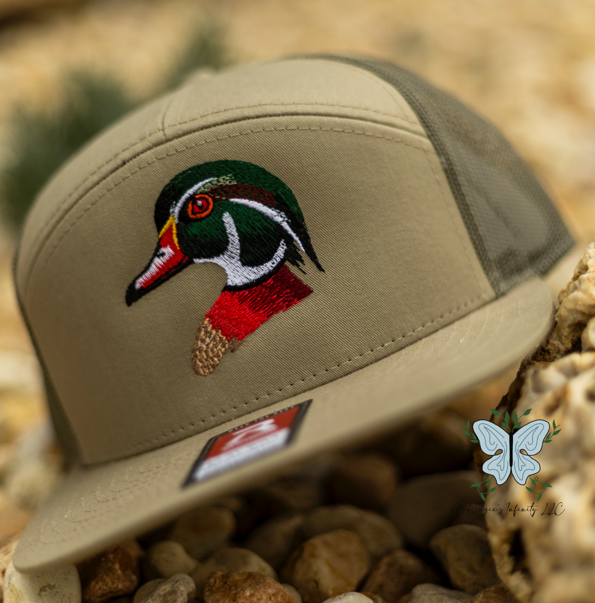 Wood/Woody Duck Embroidered Richardson 168 Hat/Cap