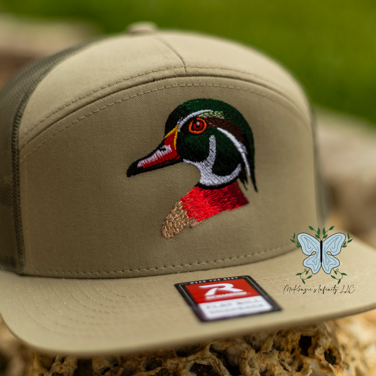 Wood/Woody Duck Embroidered Richardson 168 Hat/Cap