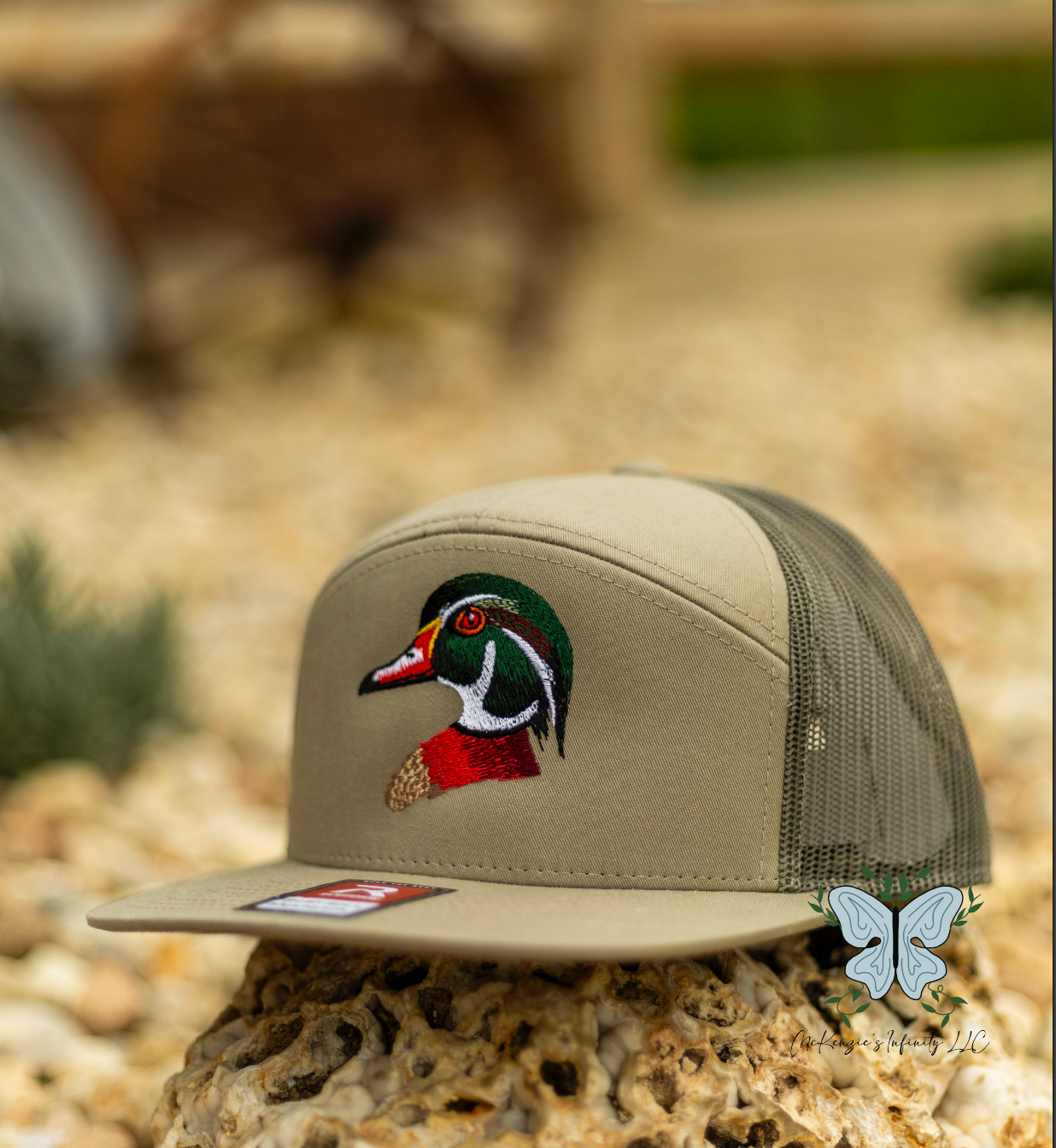 Wood/Woody Duck Embroidered Richardson 168 Hat/Cap