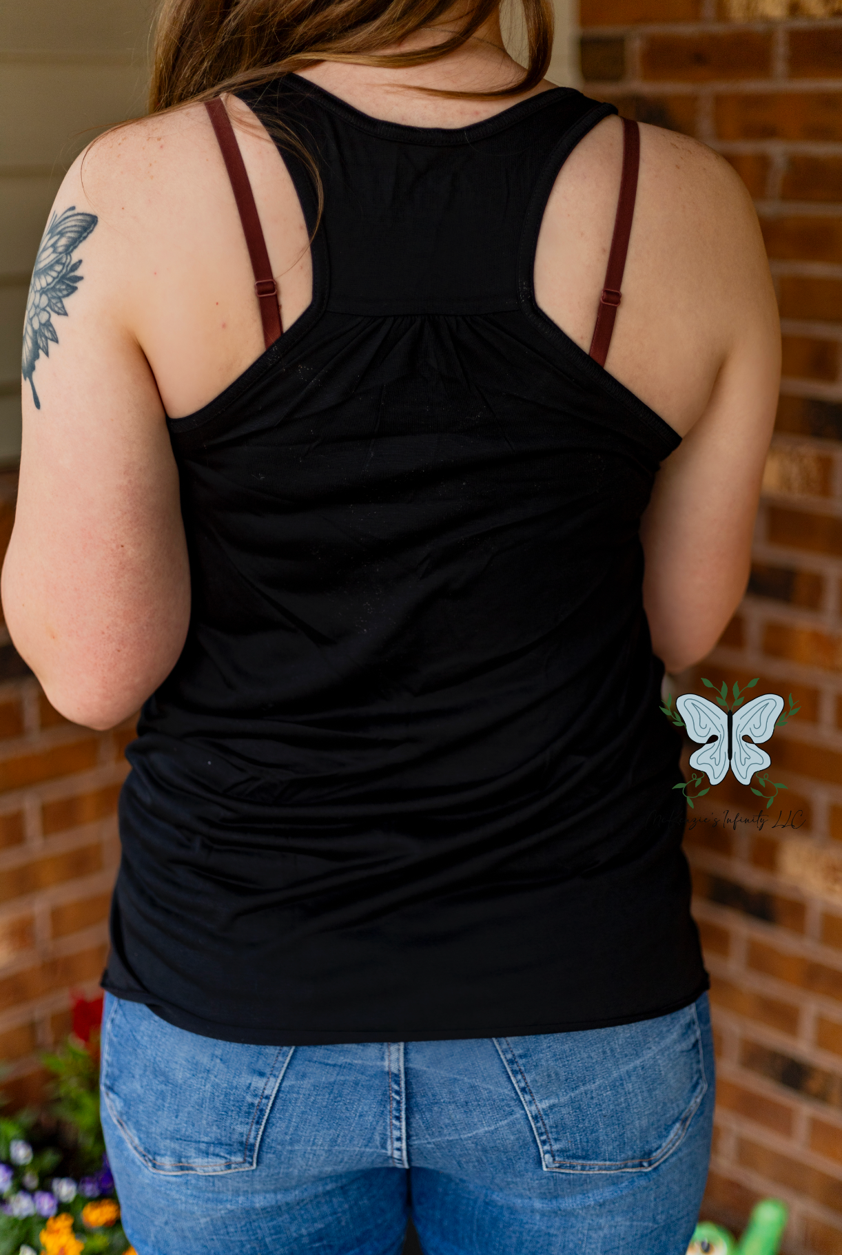 Floral Mason Jar Bouquet Racerback Women's Tank Top