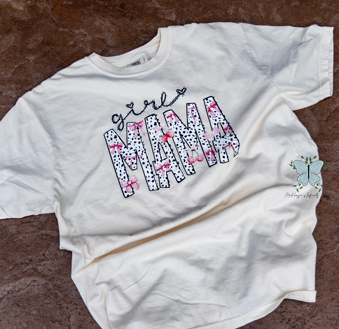 Girl Mama Comfort Colors Ivory T-shirt/Short Sleeve Shirt