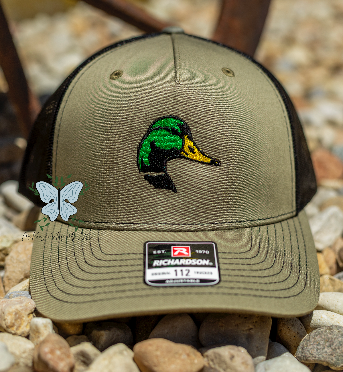 Mallard Duck Head Embroidered Richardson 112 | 6 Panel Trucker Cap/Hat