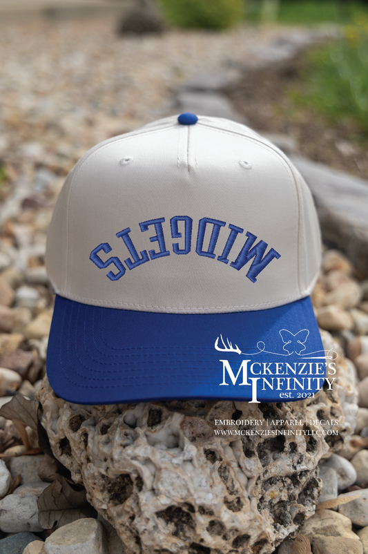 MIDGETS Upside Down Two-Toned Embroidered Mascot Hat/Cap (Dallas Style)
