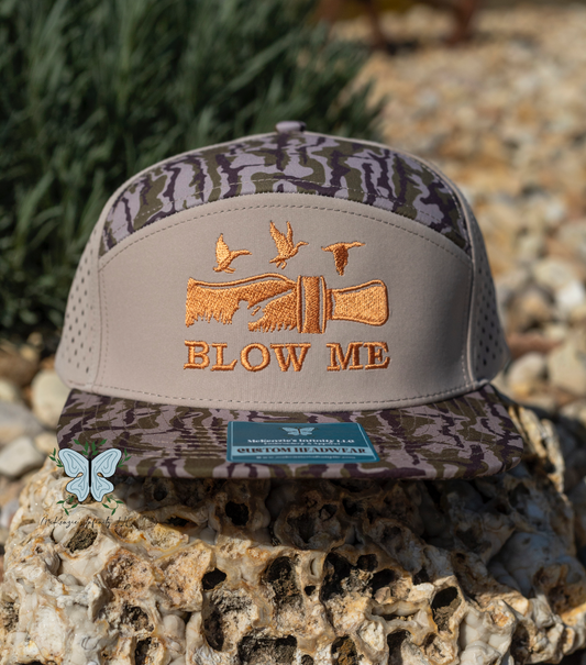 Blow Me Duck Hunter - Waterproof Hidden Timber 7 Panel Hat