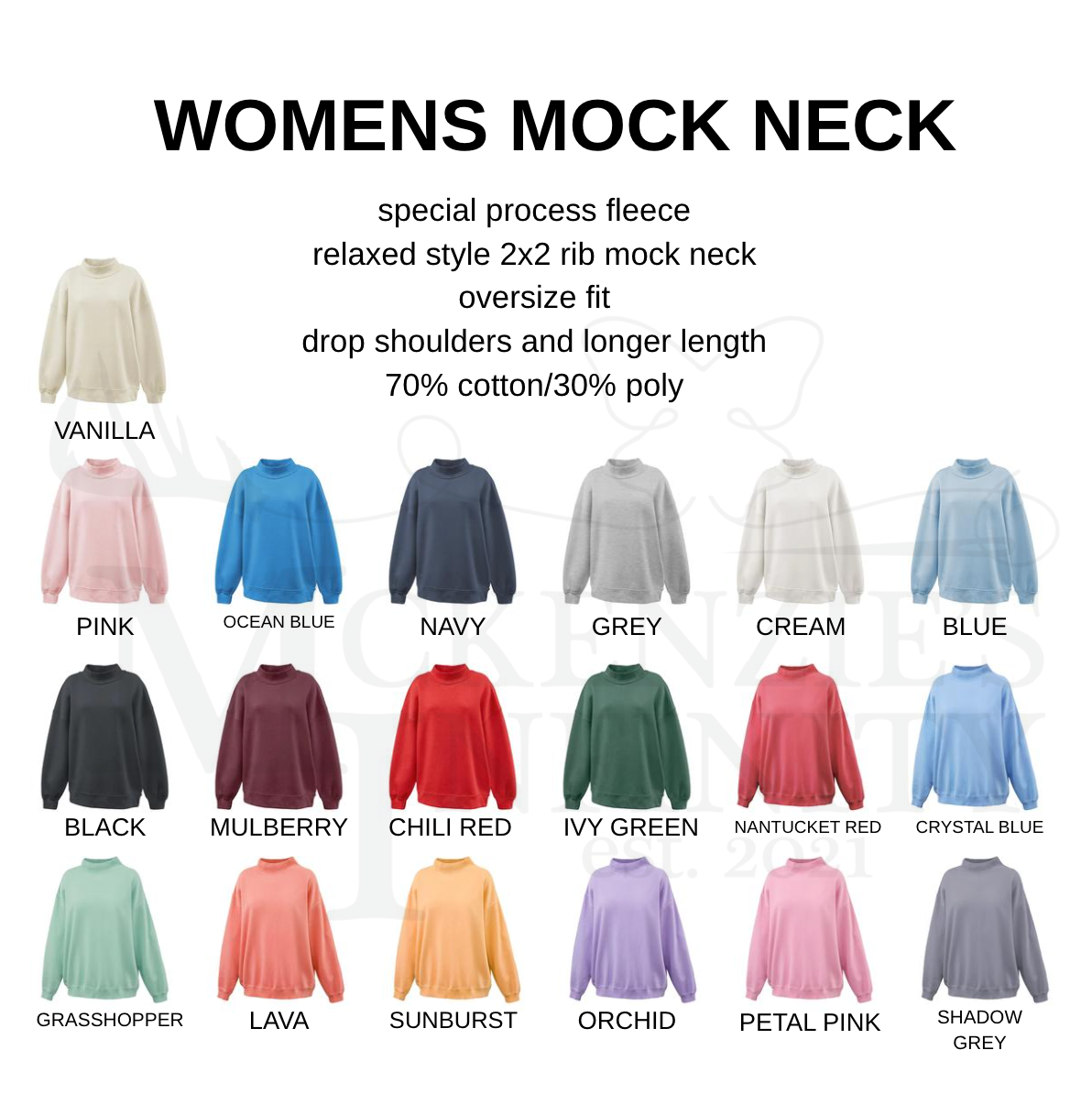 Custom Embroidered Gingham Mock Neck Sweatshirt, Personalized Team Sweatshirt, Custom Team Name